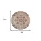 Edge Collections - 6' - Beige - Stain-Resistant Medallion Area Rug for Inviting Spaces - 1 Piece